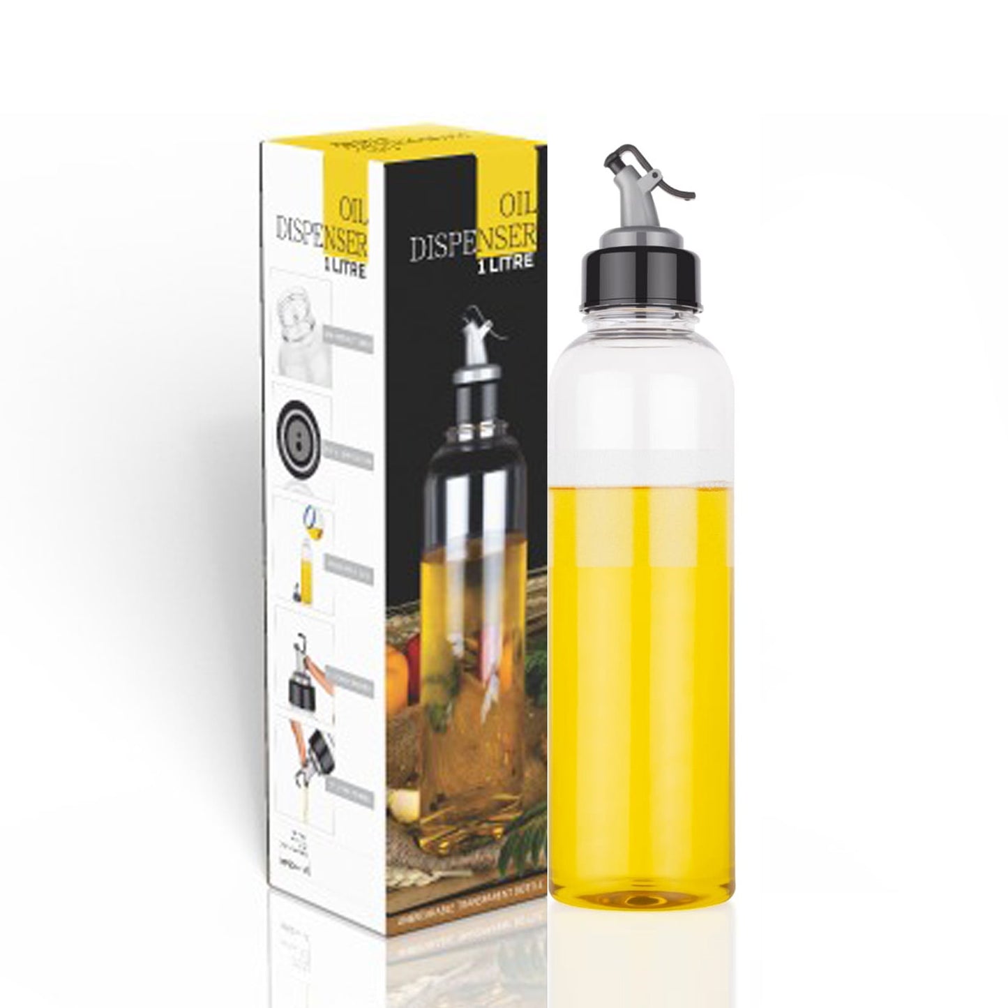 Oil Dispenser Transparent Plastic Oil Bottle   1 Liter - Happy Price - Image 7