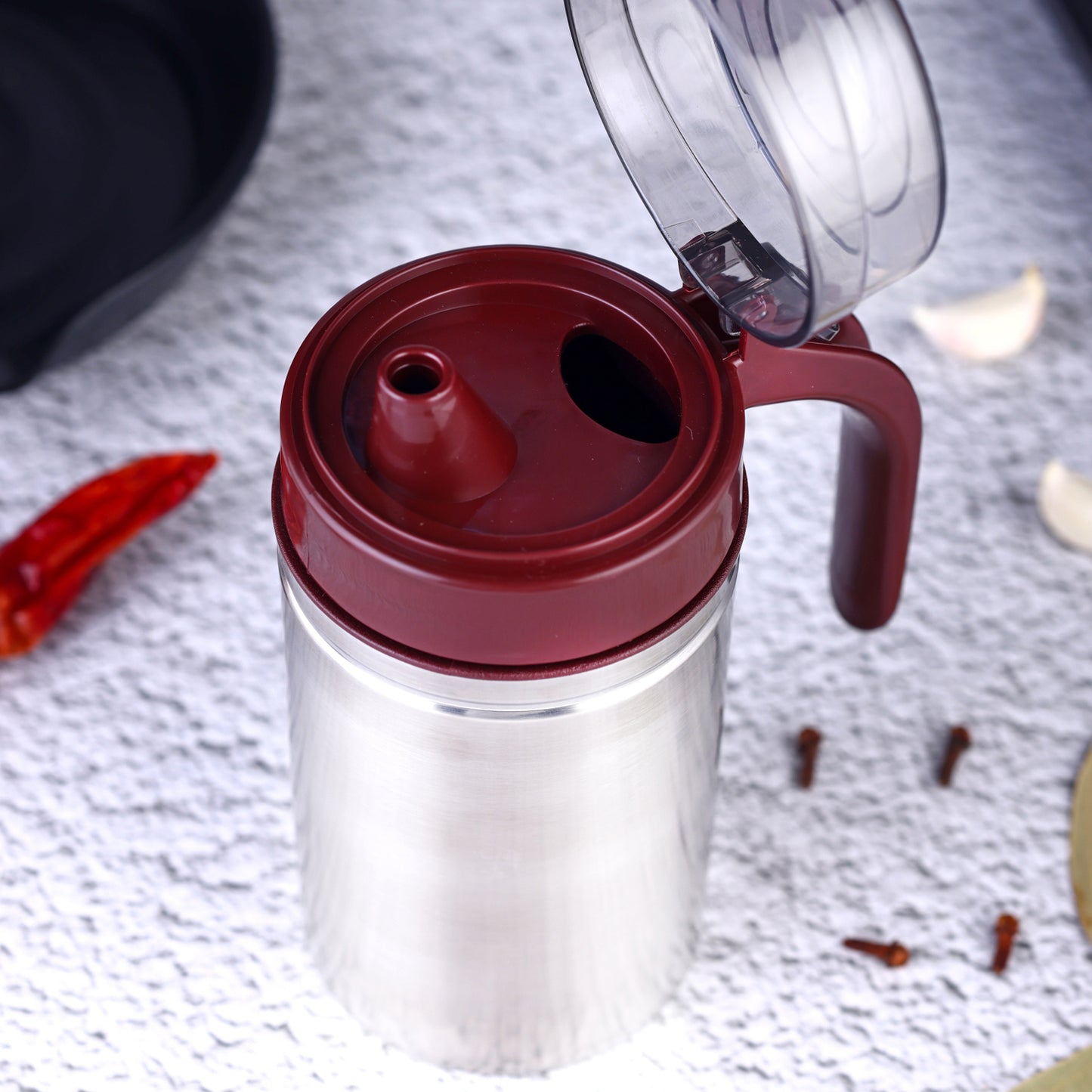 Oil Dispenser Stainless Steel With Small Nozzle 500ml Oil Container. - Happy Price - Image 7