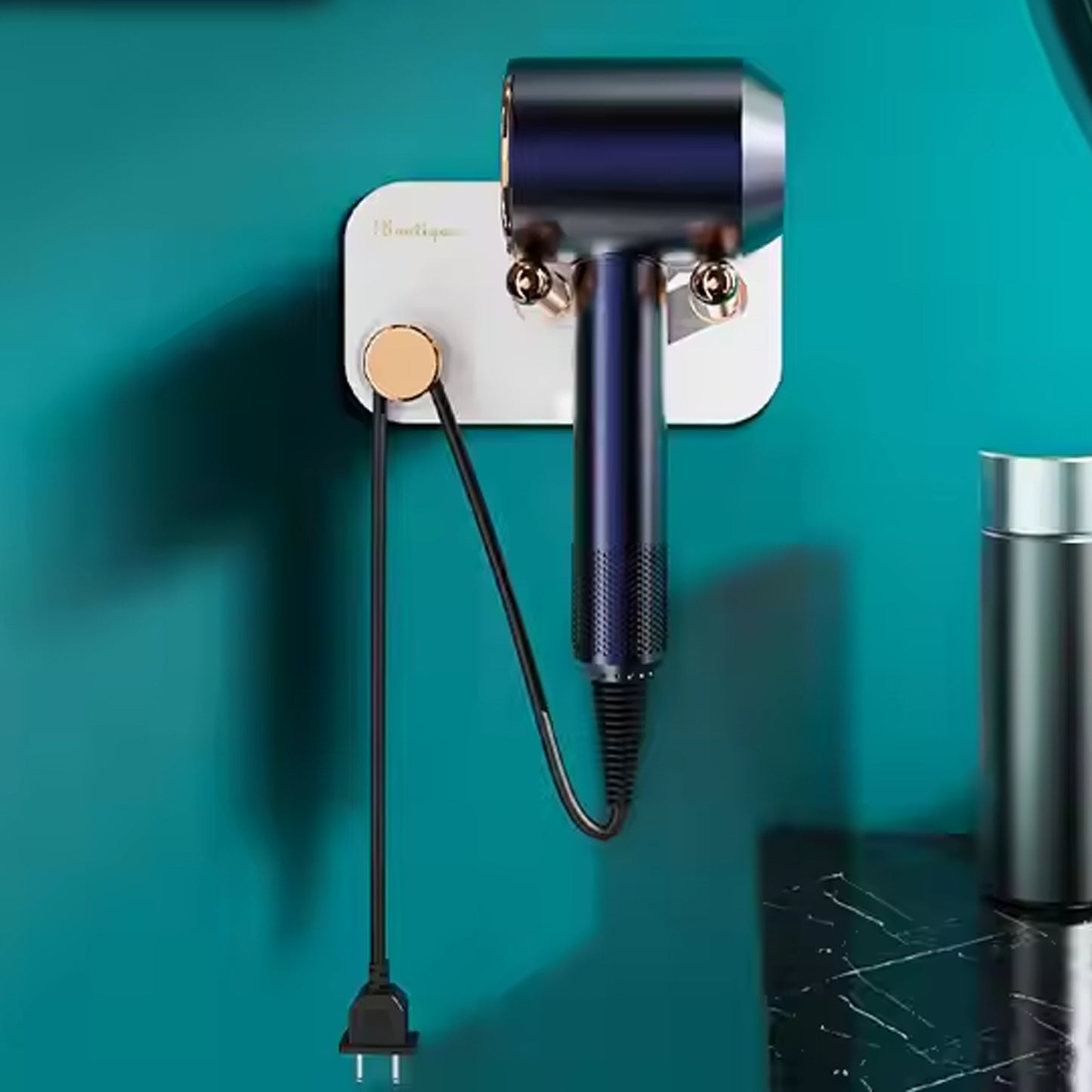 Hair Dryer Wall Mount Self Adhesive Hair Dryer Holder (1 Pc) - Happy Price - Image 4