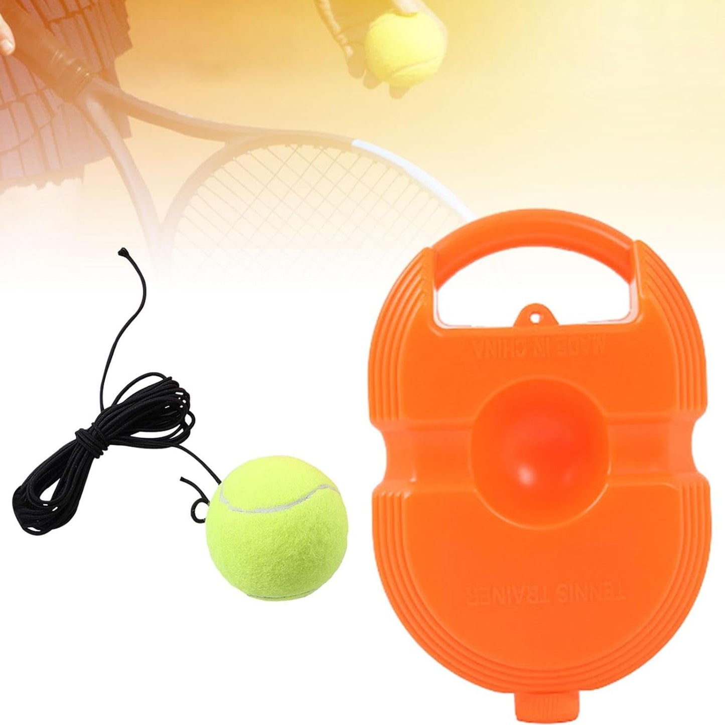 Tennis Trainer Rebound Ball With String Convenient Tennis Training Gear Tennis Practice Device Base For Kids Adults - Happy Price - Image 5