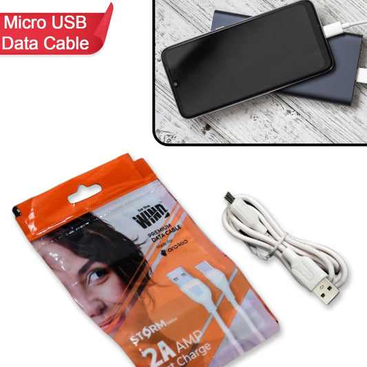 6485 Fast Charging For Android  Data Transfer Extra Tough Long Micro Cable For All Compatible Smartphone And Tablets - Happy Price - Image 1