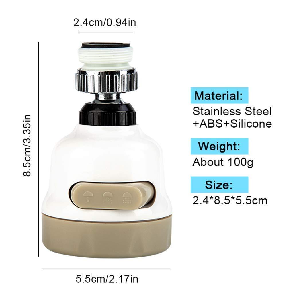 Rotatable Splash Proof 3 Modes Water Saving Nozzle Filter Faucet Sprayer - Happy Price - Image 6