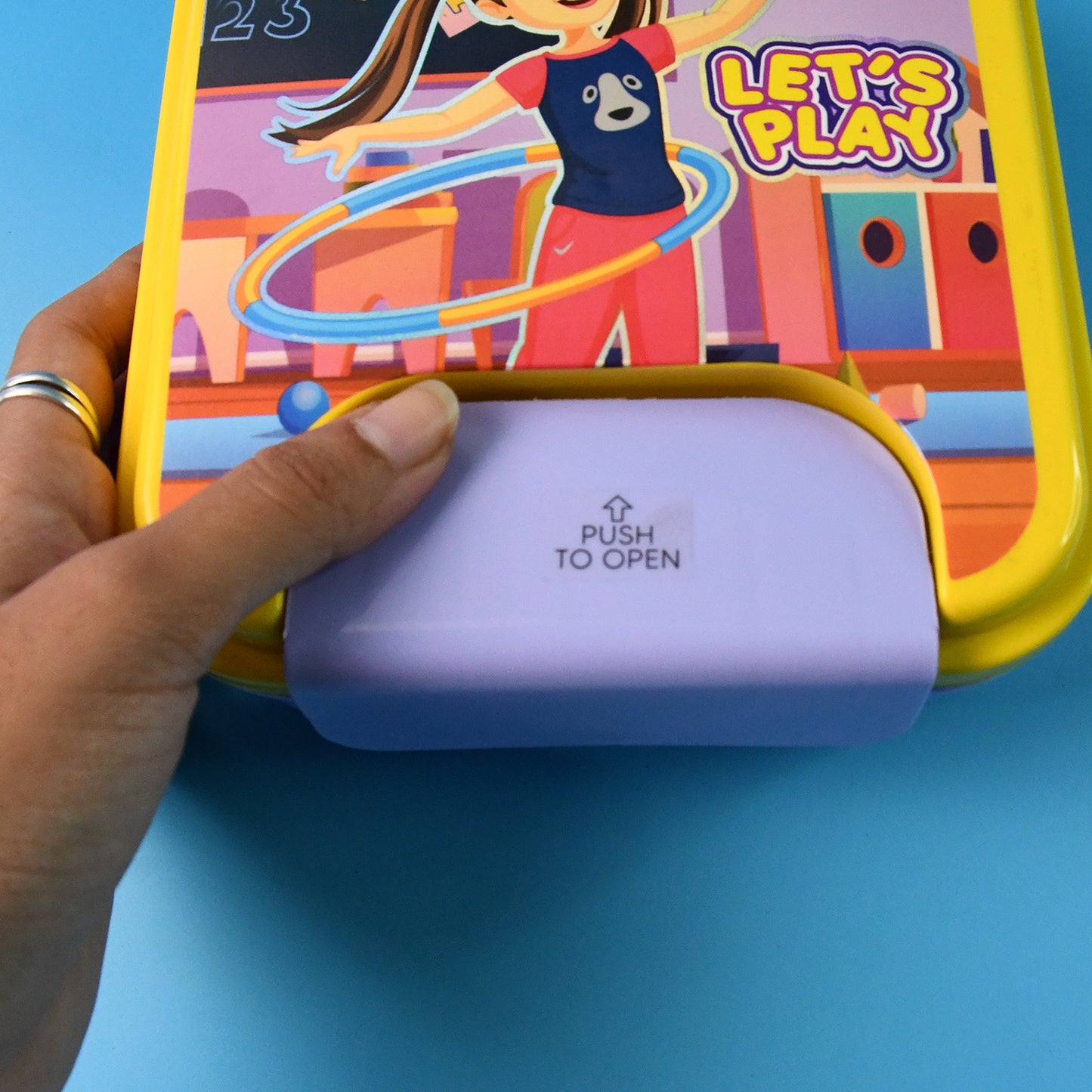 Kids Lunch Box Set With Small Inner Container Spoon  Fork (1 Pc) - Happy Price - Image 4