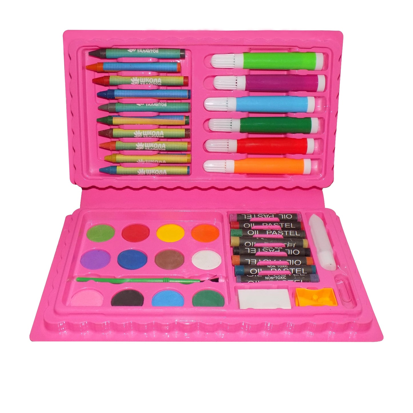 Art And Craft Color Kit (Crayons Water Color Sketch Pens) - 42 Pcs - Happy Price - Image 2