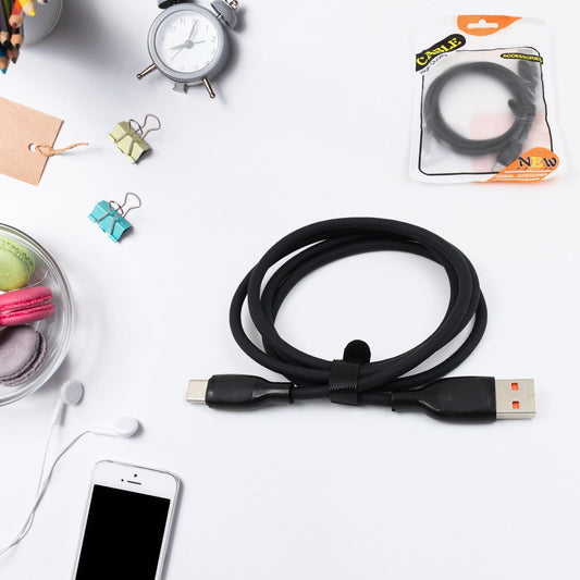 Type C Data Cable Fast Charging Cable (1 Mtr. Approx  1 Pc) - Happy Price - Image 1
