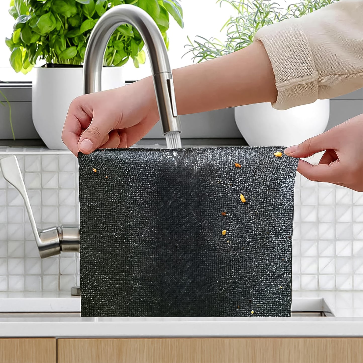 Thickened Microfiber Cleaning Cloths - 20 Pc Pack for Home, Kitchen & Car - Happy Price - Image 3