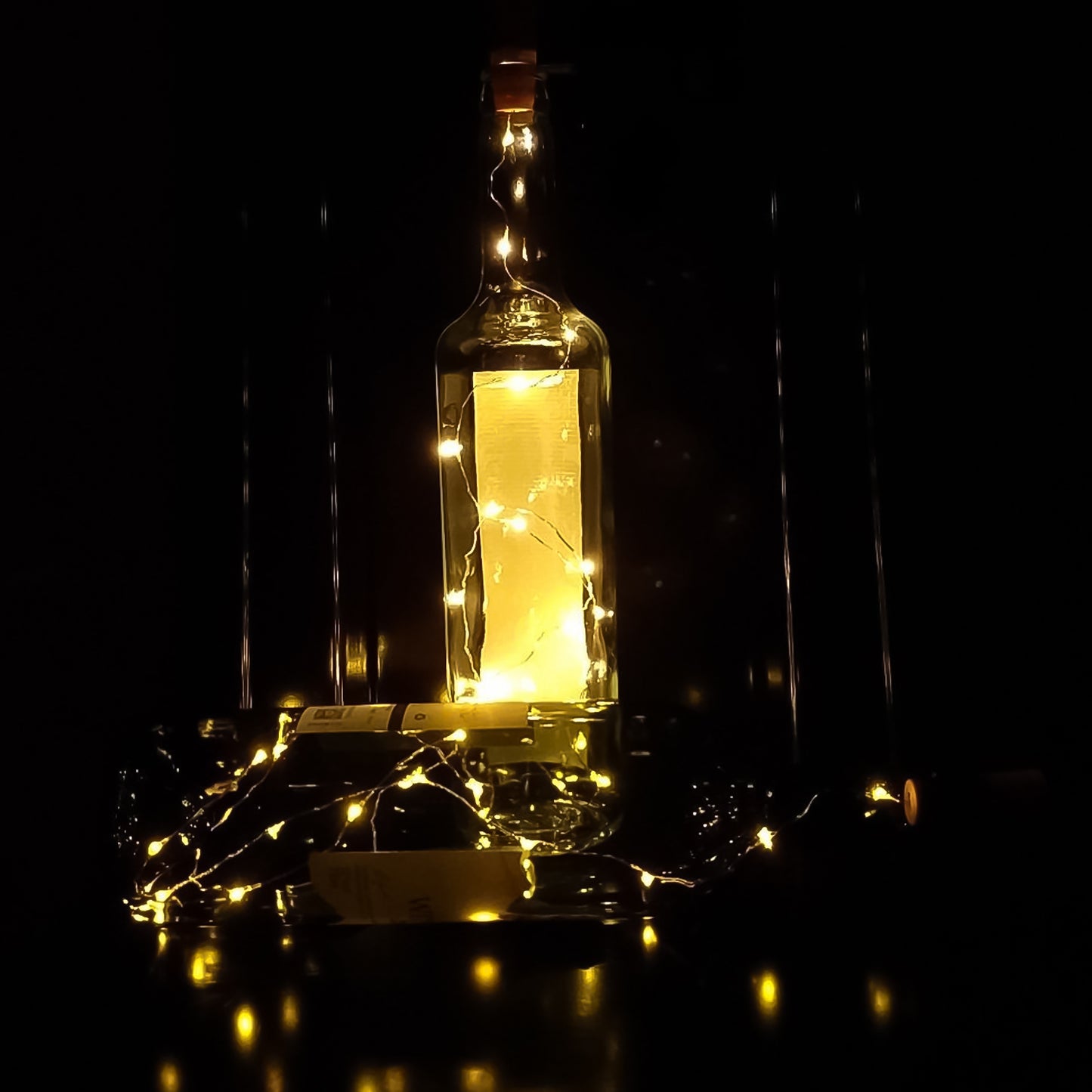Wine Bottle Cork String Light  Multi Led  2m Cable Length Copper Wire Battery Operated Warm White  1 Pc) - Happy Price - Image 3
