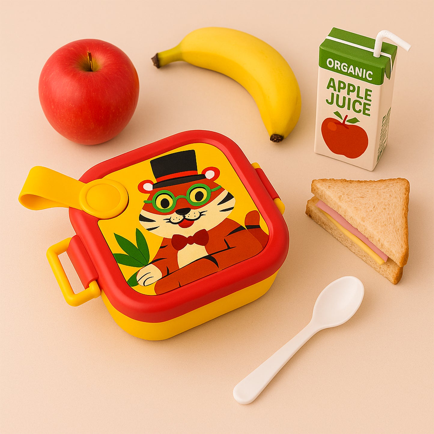 Ganesh Tangy Kids Stainless Steel Lunch Box - Happy Price - Image 3