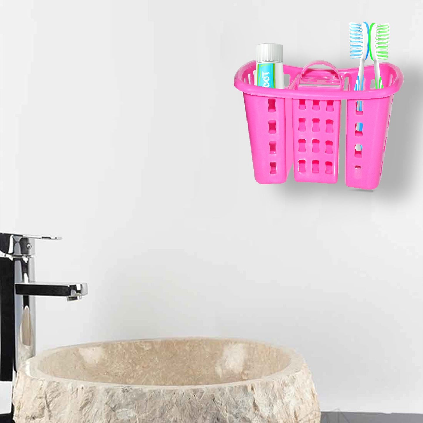 Toothbrush Toothpaste Bathroom Organizer Stand 4-in-1 Holder - Happy Price - Image 4