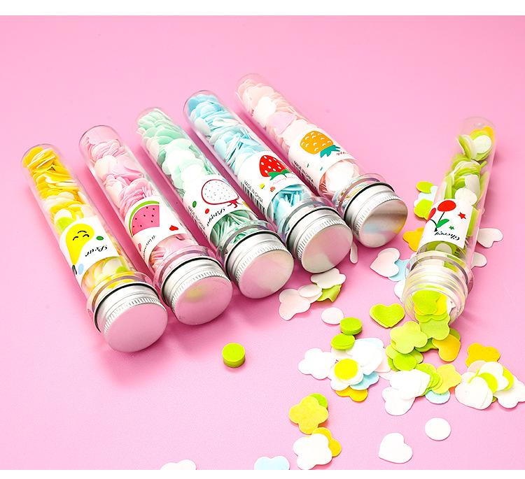 Portable Hand Washing Bath Flower Shape Paper Soap Strips In Test Tube Bottle - Happy Price - Image 6