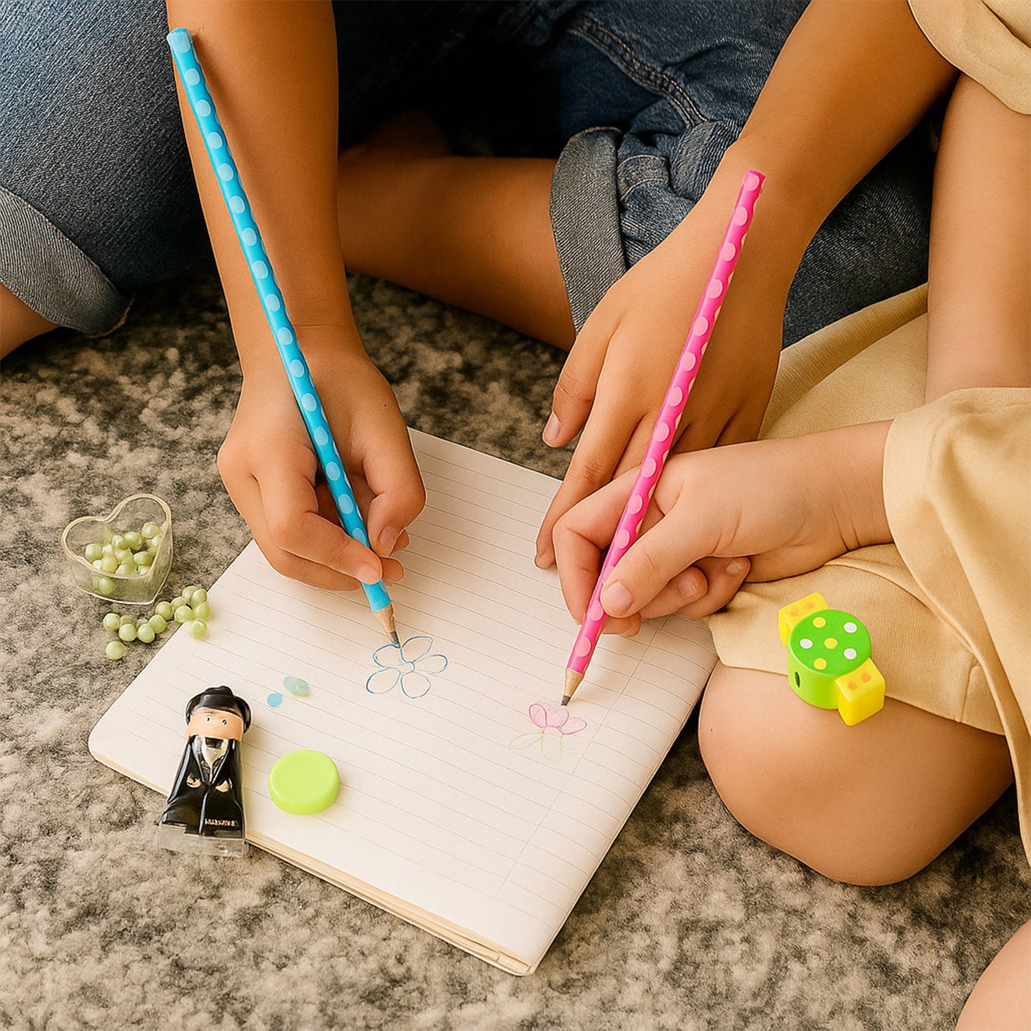 Fun Candy Design Pencil Set With Accessories Set (1 Set ) - Happy Price - Image 4