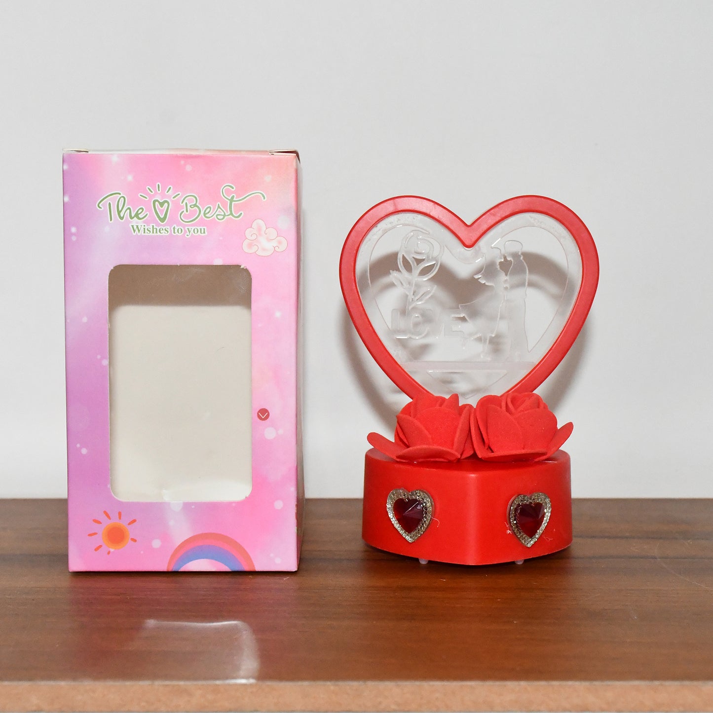 Heart-shaped Love Couple Decorative Showpiece (1 Pc) - Happy Price - Image 7