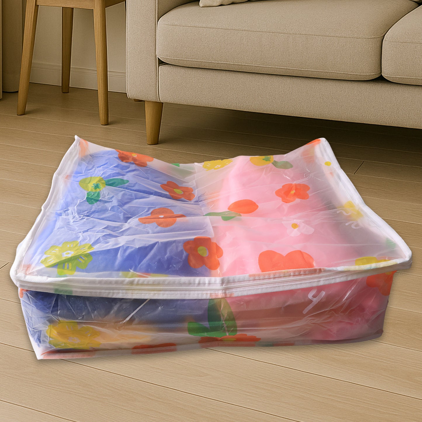 Large Zippered Blanket Storage Bag - 40x83 cm