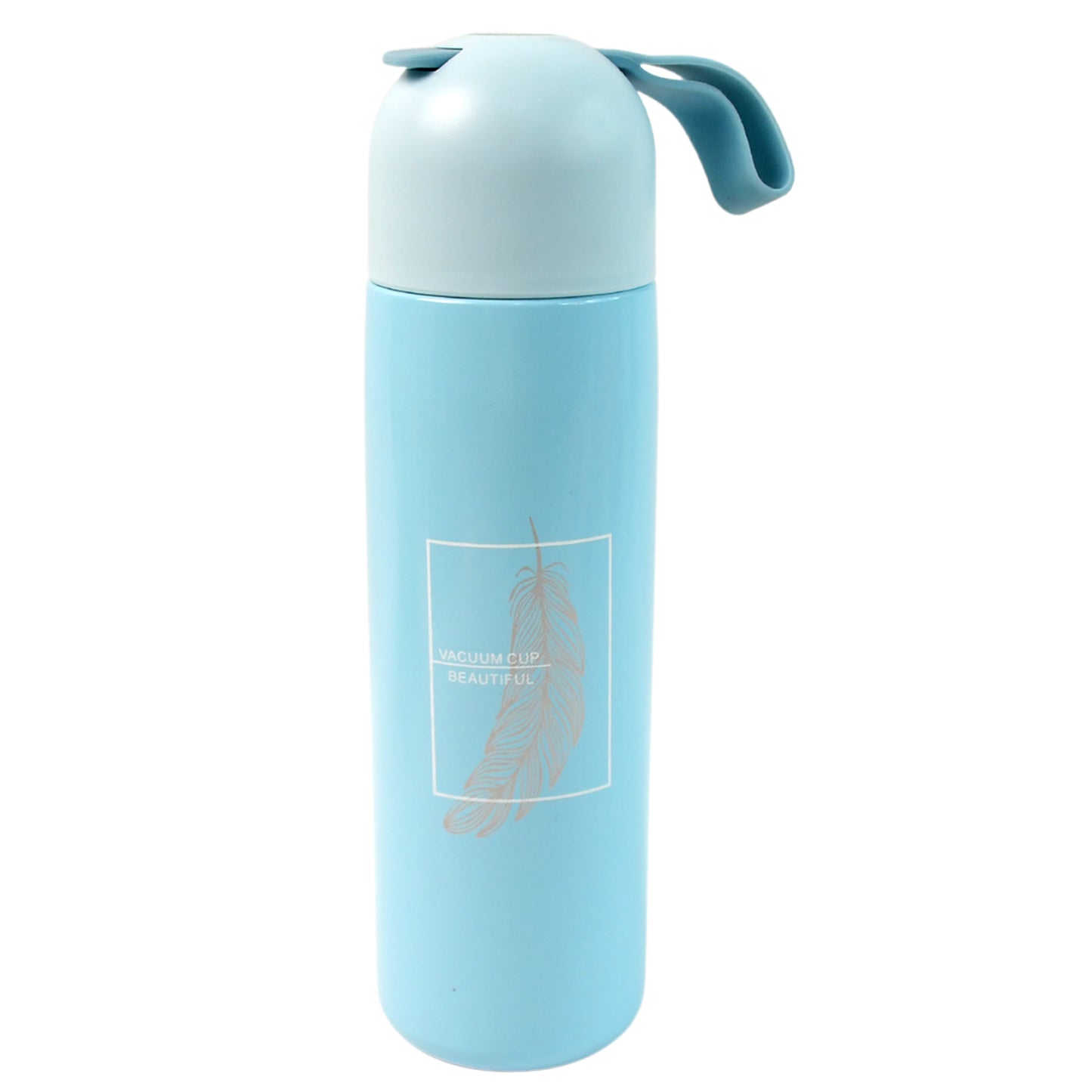 Stainless Steel Water Bottle With Handle Easy To Carry Fridge Water Bottle Leak Proof Rust Proof Hot  Cold Drinks Gym Sipper Bpa Free Food Grade Quality Steel Fridge Bottle For Officegymschool (Approx 500 Ml) - Happy Price - Image 2