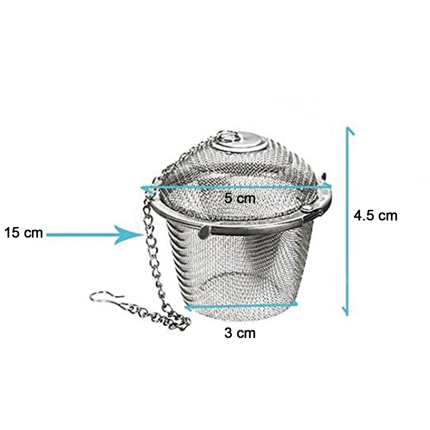 Stainless Steel Tea Strainer for Home & Office Kitchen - Happy Price - Image 3