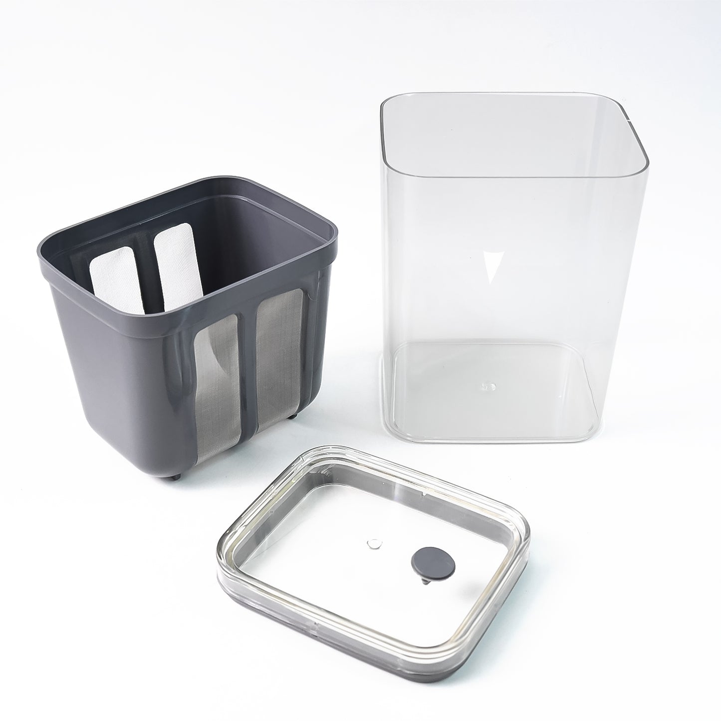 2 In 1 Multifunctional Yogurt Strainer With Storage Container  1100 Ml (1 Set) - Happy Price - Image 2