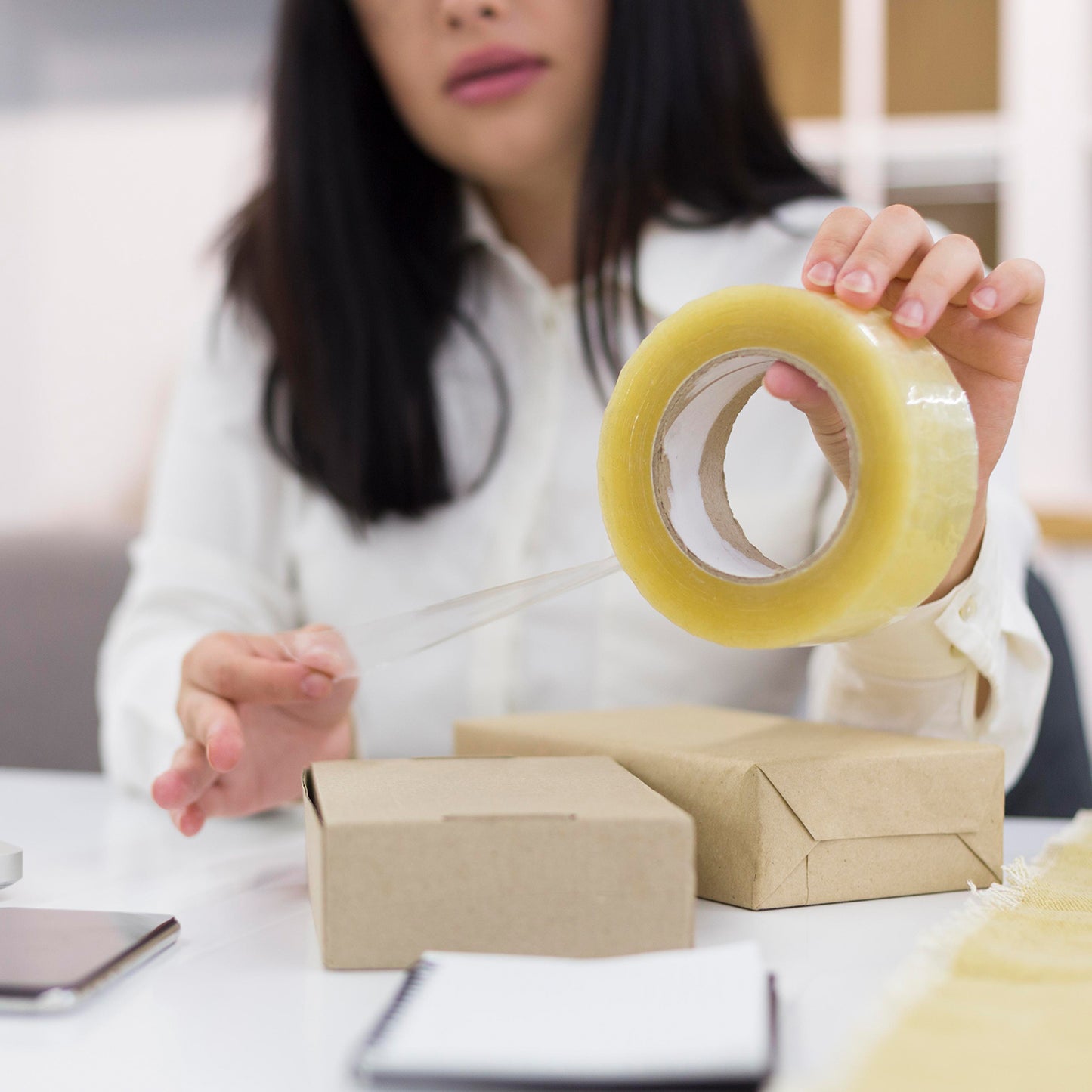 High Adhesive Transparent Tape For Home Packaging. (120 Meter) - Happy Price - Image 3