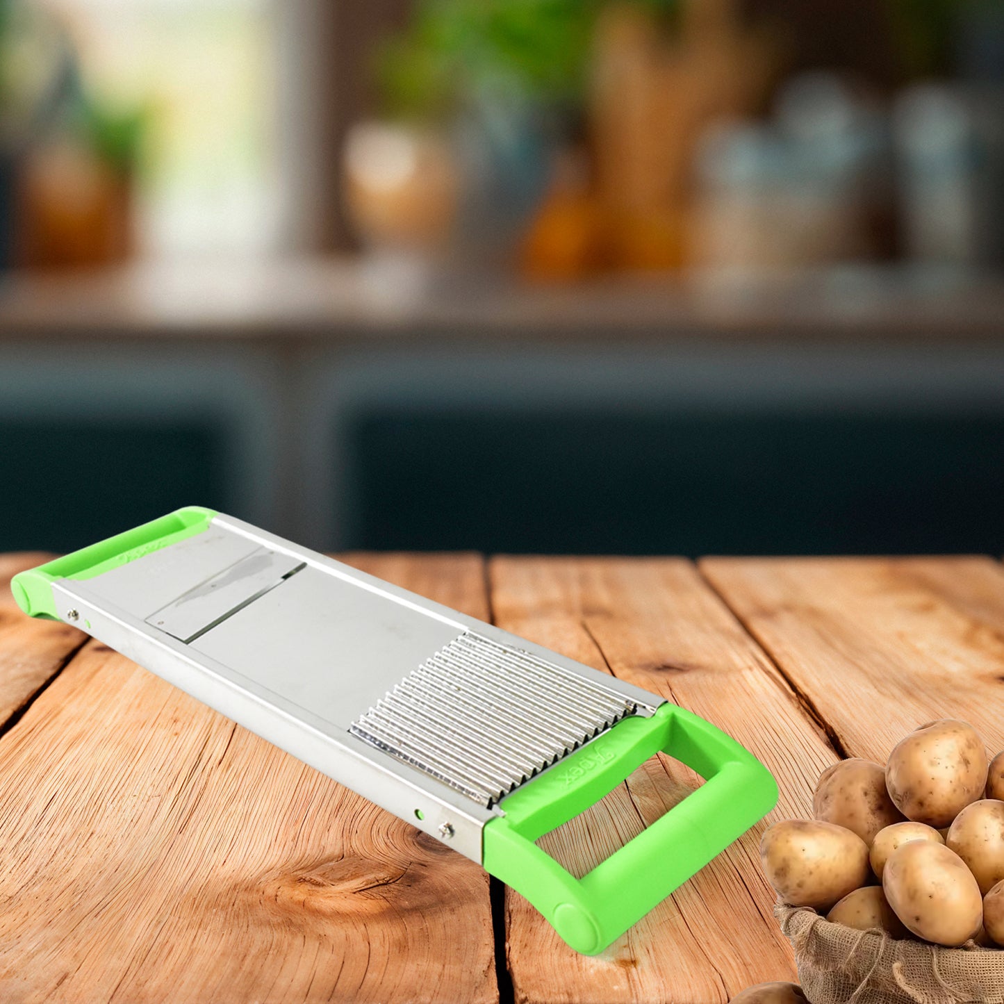 Apex Stainless Steel Vegetable Slicer (2-in-1) - Happy Price - Image 4