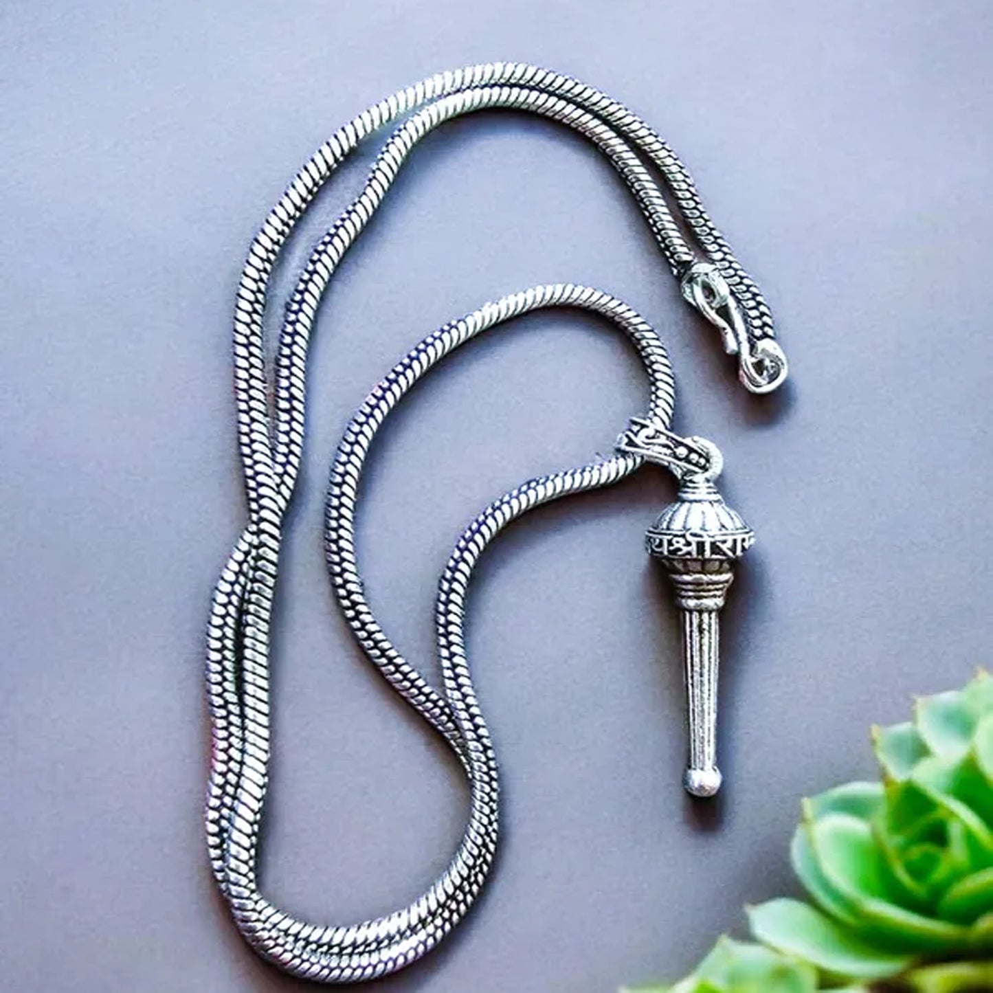 Lord Hanuman Gada Pendant with Chain (1 Pc)