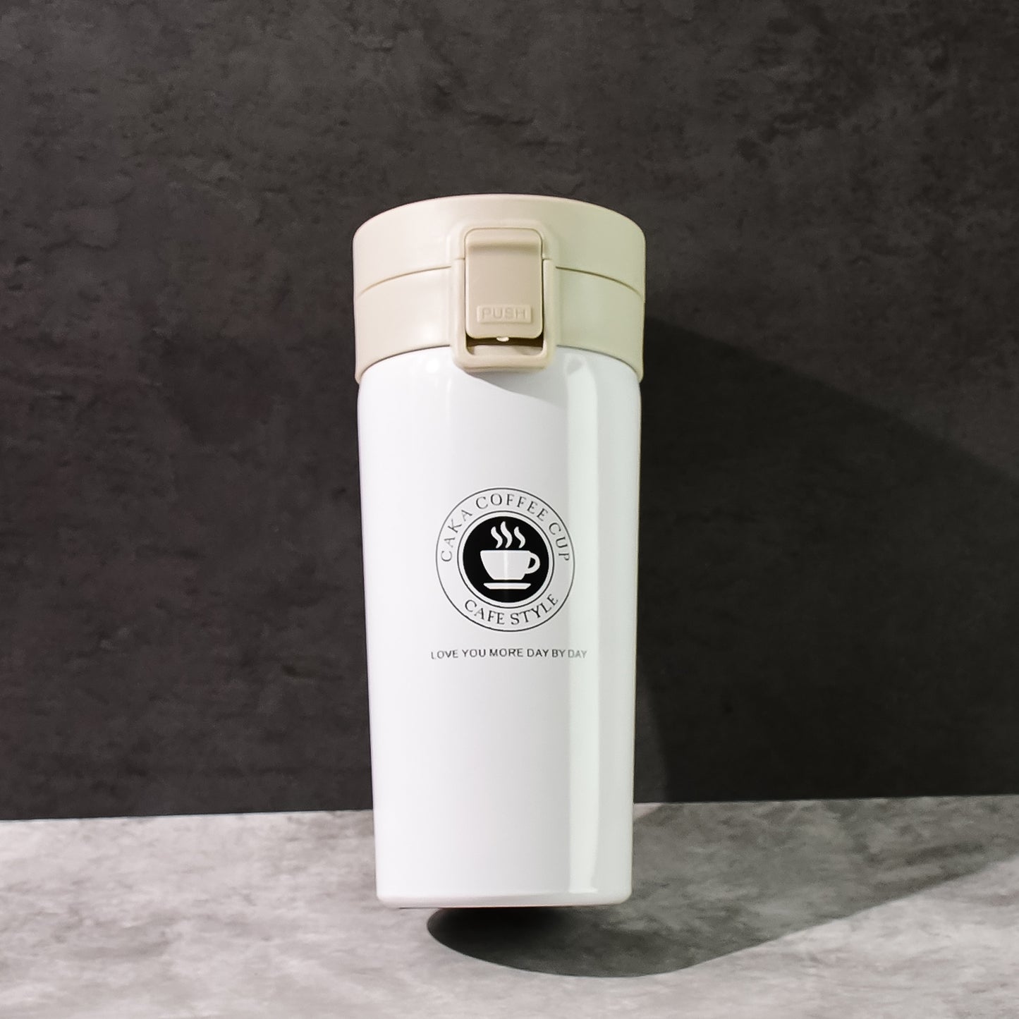 Stainless Steel Vacuum Insulated Coffee Flask With Flip Lock Lid (400ml  1 Pc) - Happy Price - Image 2