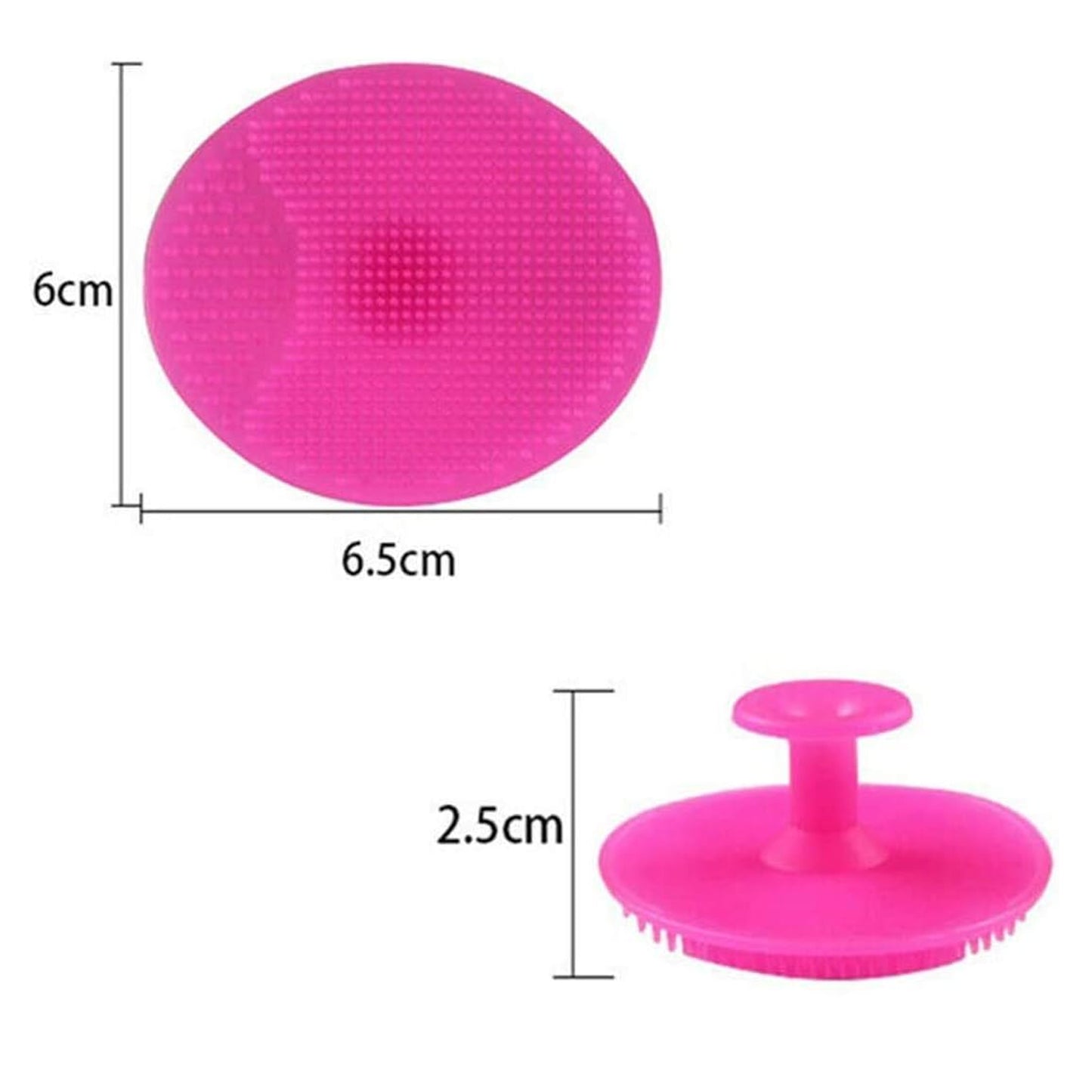 Bath  Facial Cleansing Brush Soft Silicone Face Scrubber (2 Pc Set) - Happy Price - Image 3