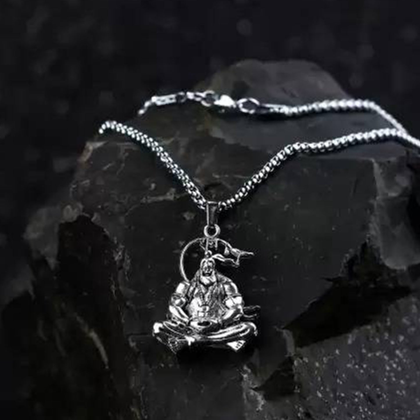 Hanuman Ji Pendant  Chain Religious Jewellery For Men And Women (1 Pc) - Happy Price - Image 5