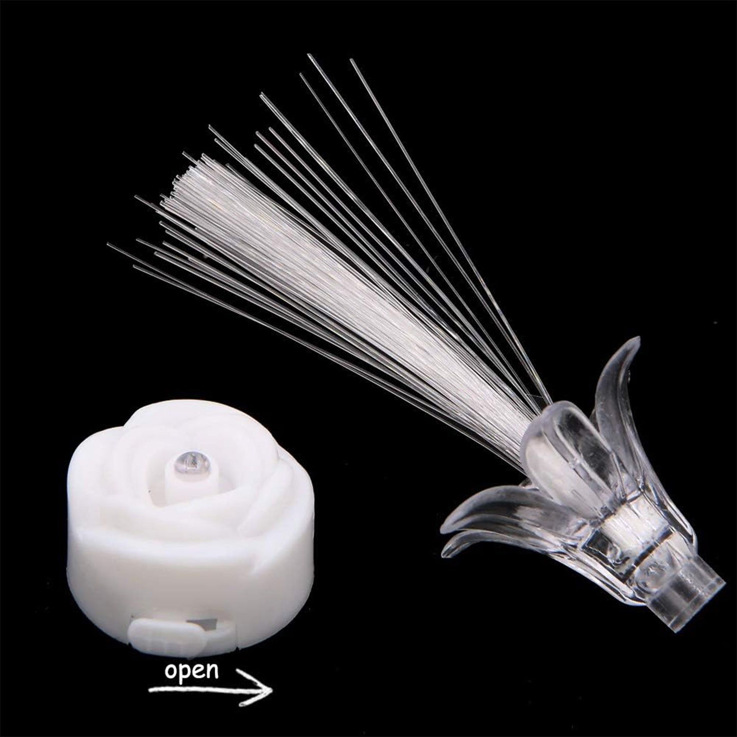 Multi-color Led Fiber Optic Flower Night Lamps (Mix Color  3 Pc) - Happy Price - Image 6