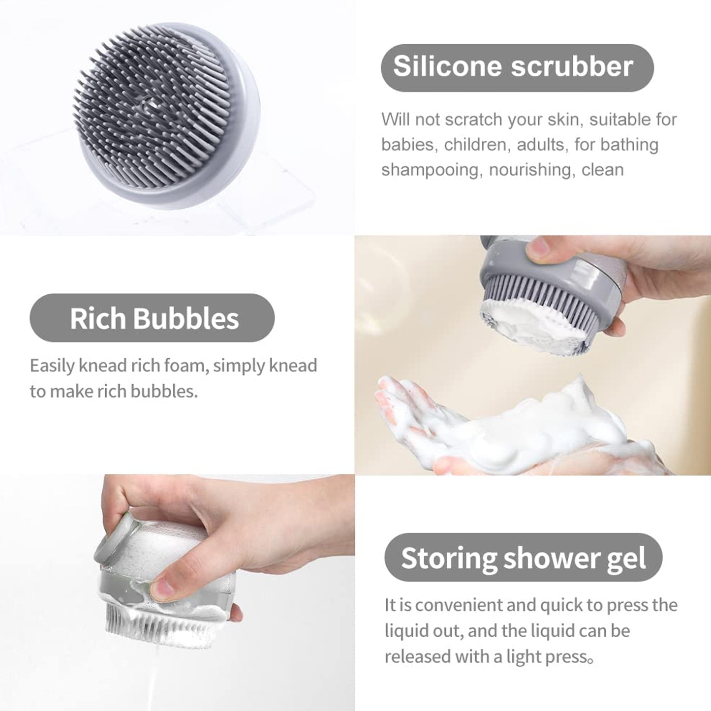 Head Scalp Massager Shampoo Brush (1 Pc) - Happy Price - Image 7