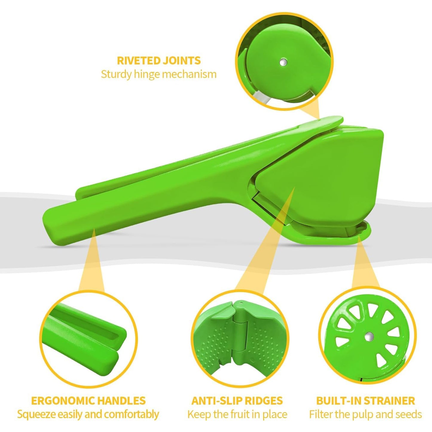 Liger Plastic Manual Handheld Lemon  Orange Squeezer Juice (1 Pc) - Happy Price - Image 4