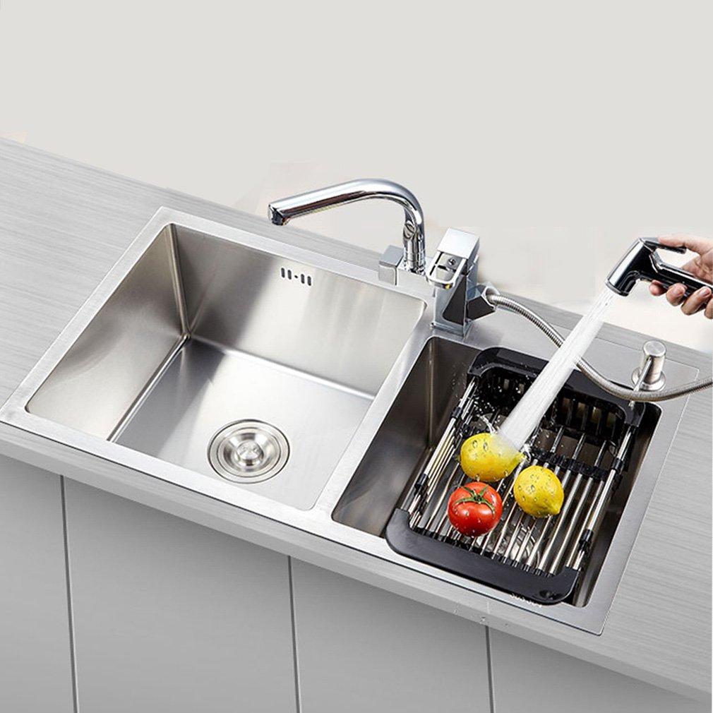 Stainless Steel Expandable Kitchen Sink Dish Drainer - Happy Price - Image 5