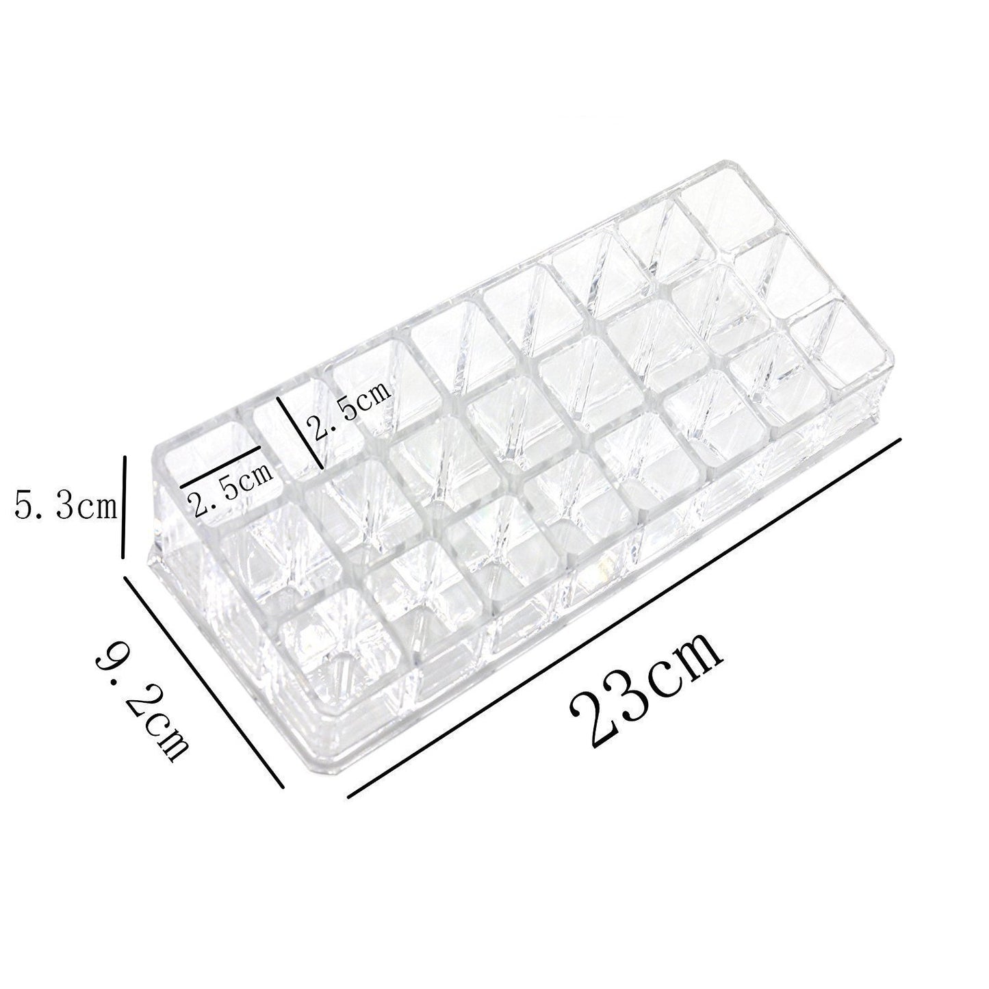 Acrylic Multi Purpose Lipstick Cosmetics Stand Display Holder 24 Section - Happy Price - Image 3