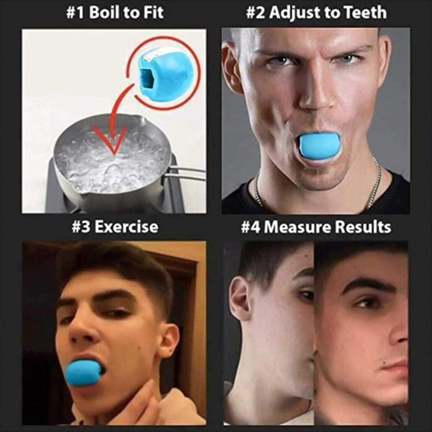 Cn Blue Jaw Exerciser Used To Gain Sharp And Chiselled Jawline Easily And Fast. - Happy Price - Image 6