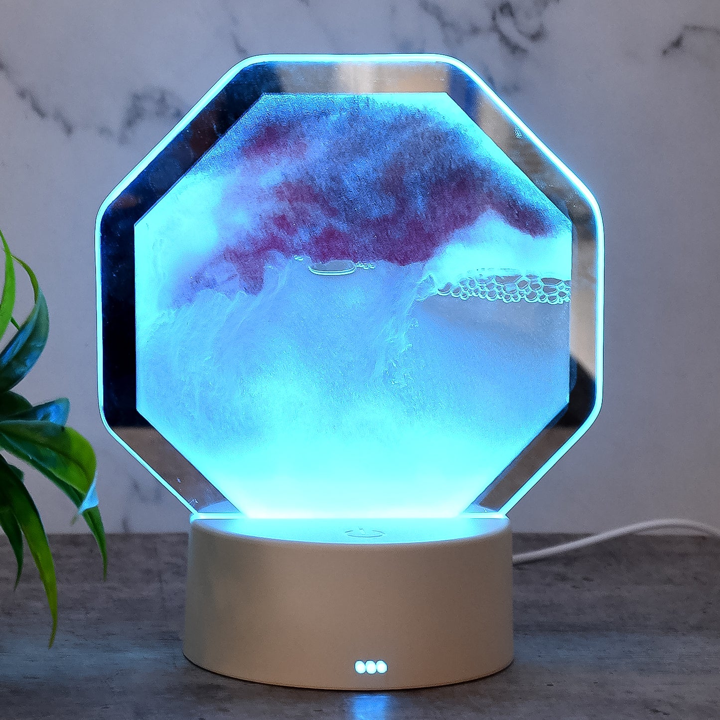 Led Moving Sand Art Table Lamp (1 Set) - Happy Price - Image 3