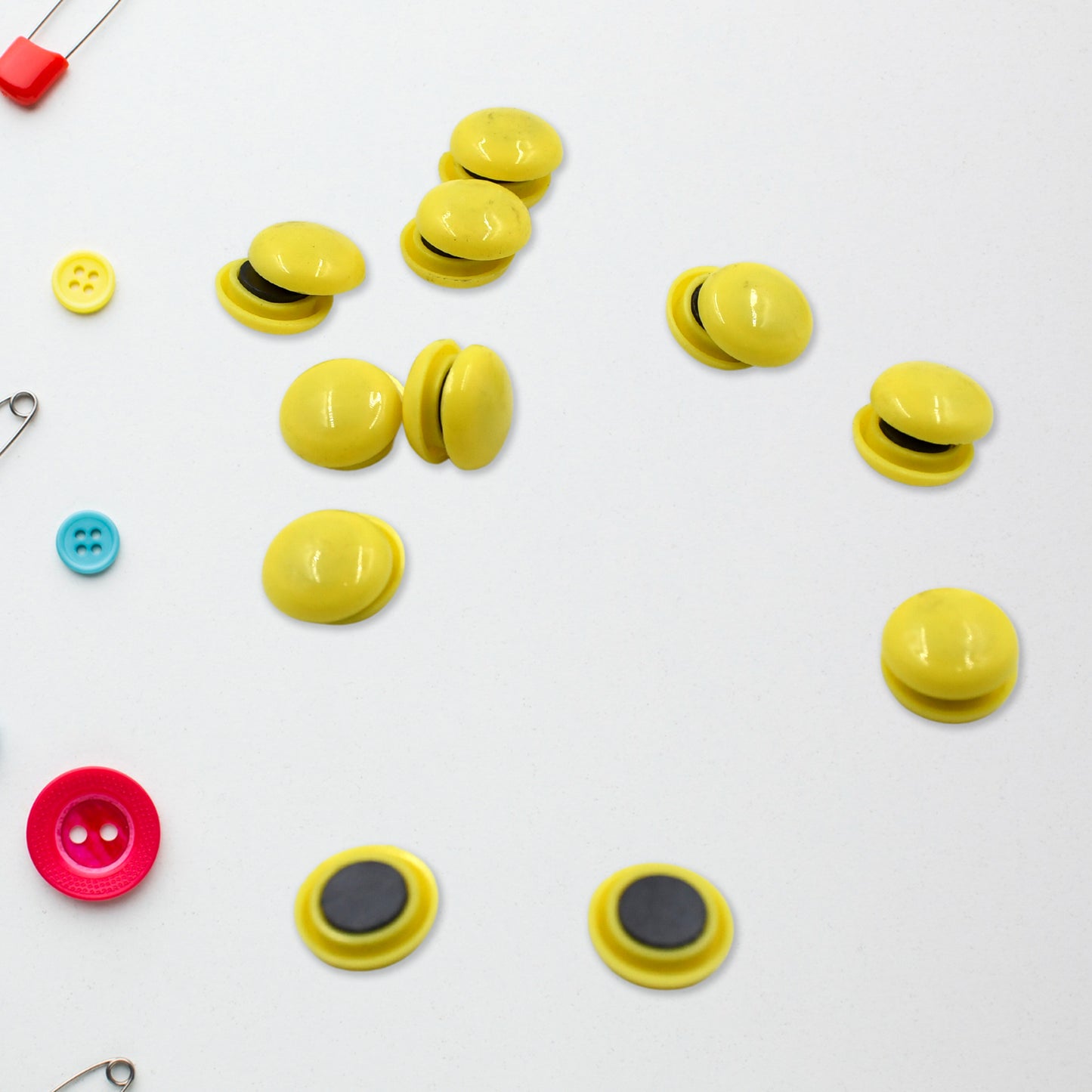 White Board Magnetic Particle Circle 2cm Color Magnetic Nail Household Teaching Magnet Strong Plastic Magnetic Buckle (Pack Of 200pc) - Happy Price - Image 4