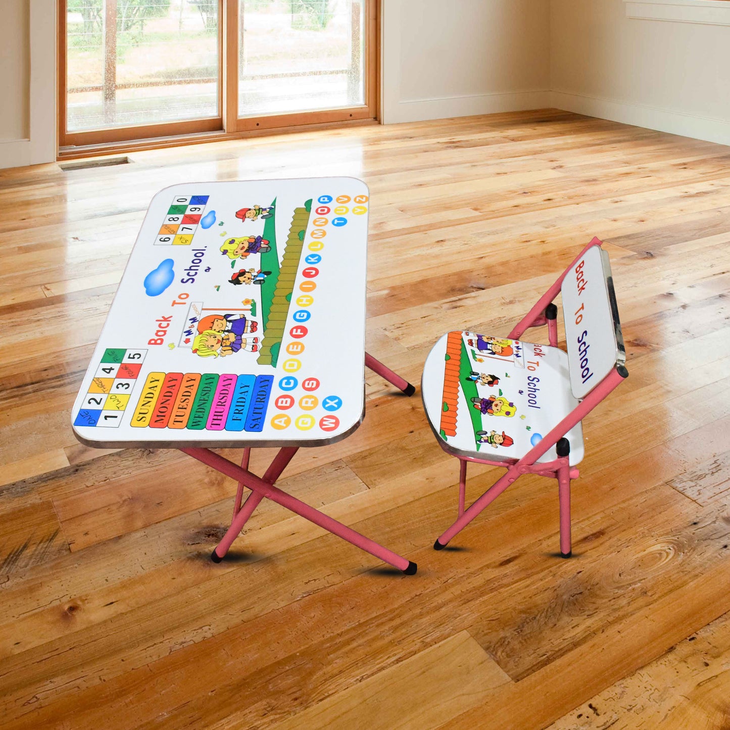 Multifunction Portable Foldable Study Table  Chair (2 Pc Set) - Happy Price - Image 4