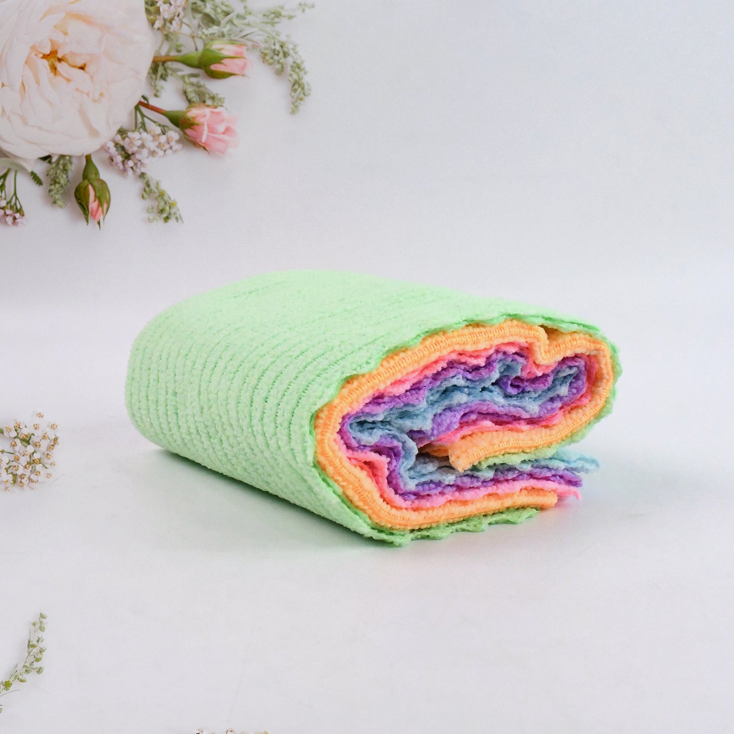 Pack Of 5 Microfiber Cleaning Pochha Super Absorbent Microfiber Cleaning Cloth - Happy Price - Image 3