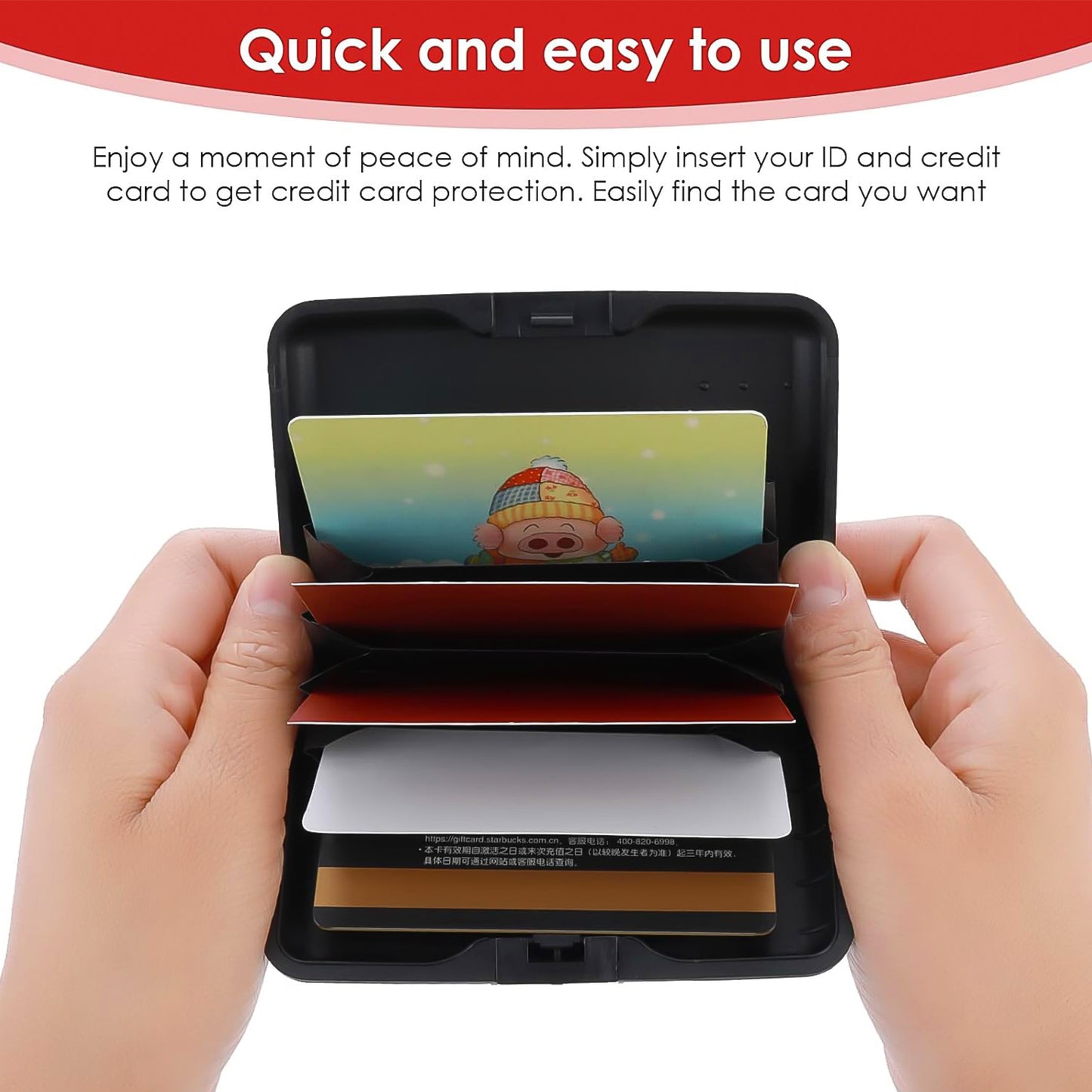 Plastic Cardholder Waterproof Card Case (1 Pc) - Happy Price - Image 3