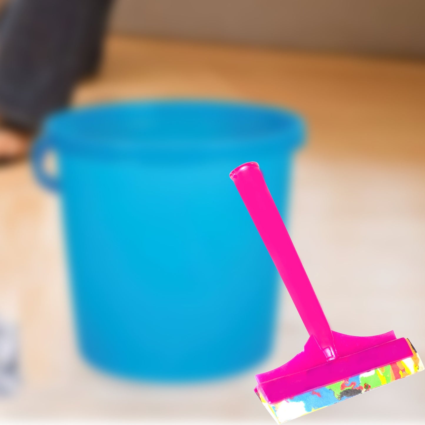 Durable Foam Head Floor Wiper with Stainless Steel Handle for Home & Kitchen - Happy Price - Image 3