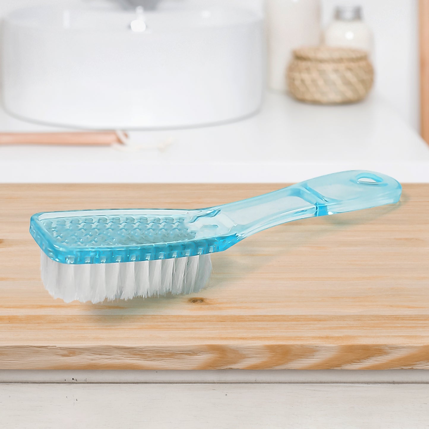 Plastic Handle Shoes Clothes Scrubbing Brush (1 Pc  Mix Color  19 Cm) - Happy Price - Image 2