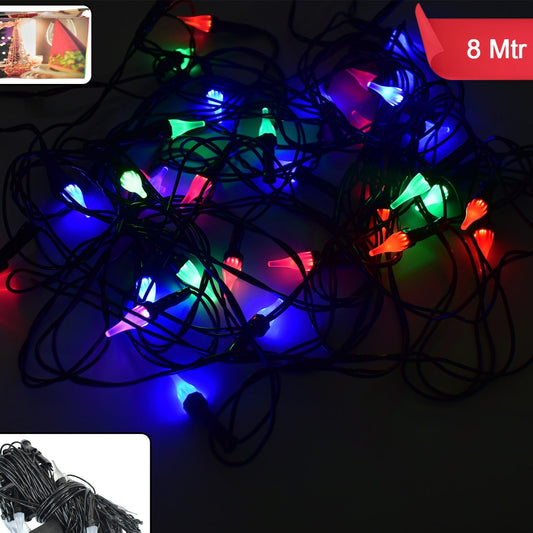 8 Meter Multi-Color LED Decorative String Lights for Festive Occasions