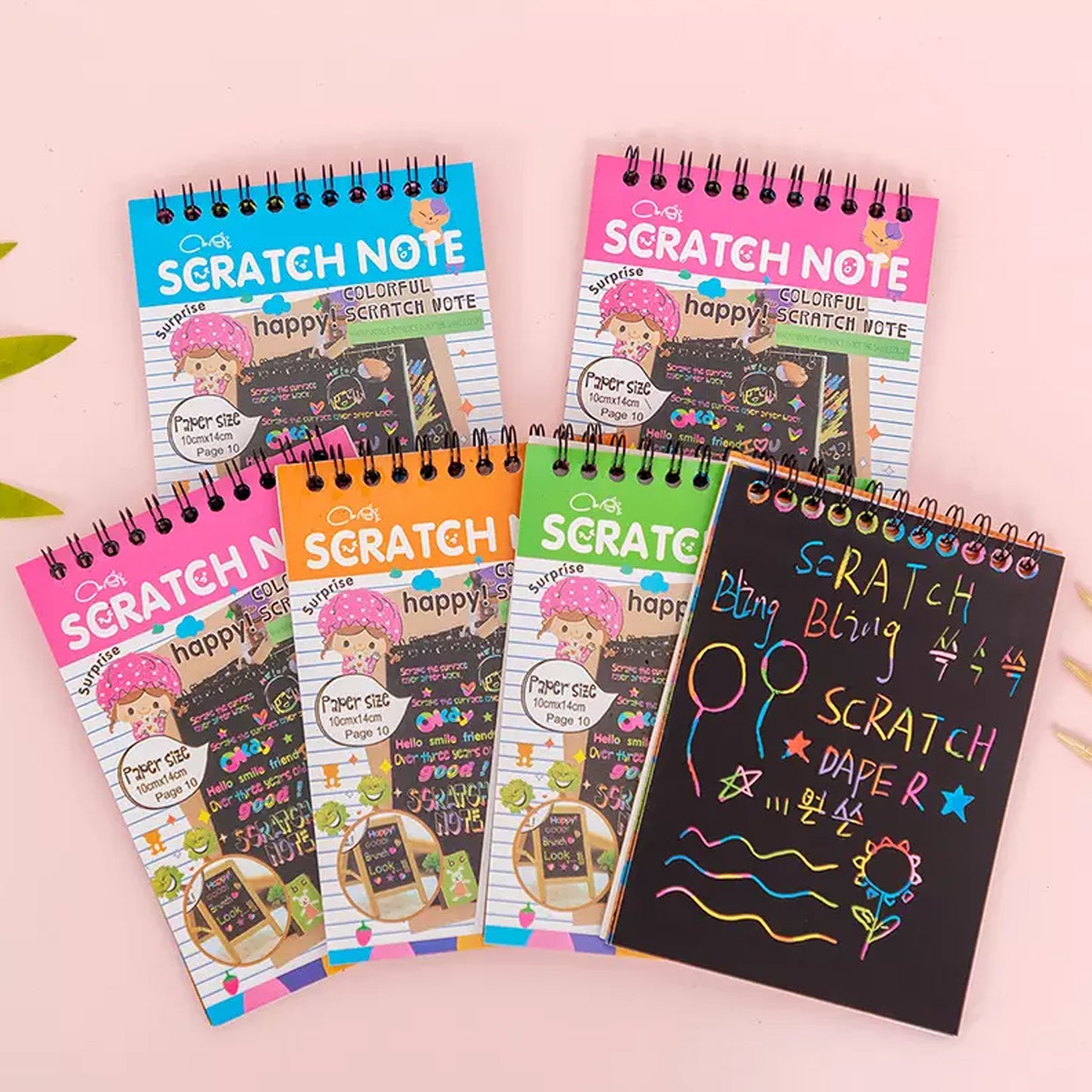 Crafts Rainbow Art Scratch Paper Book Sheets 10 Page  ( Pack Of 1 ) - Happy Price - Image 3