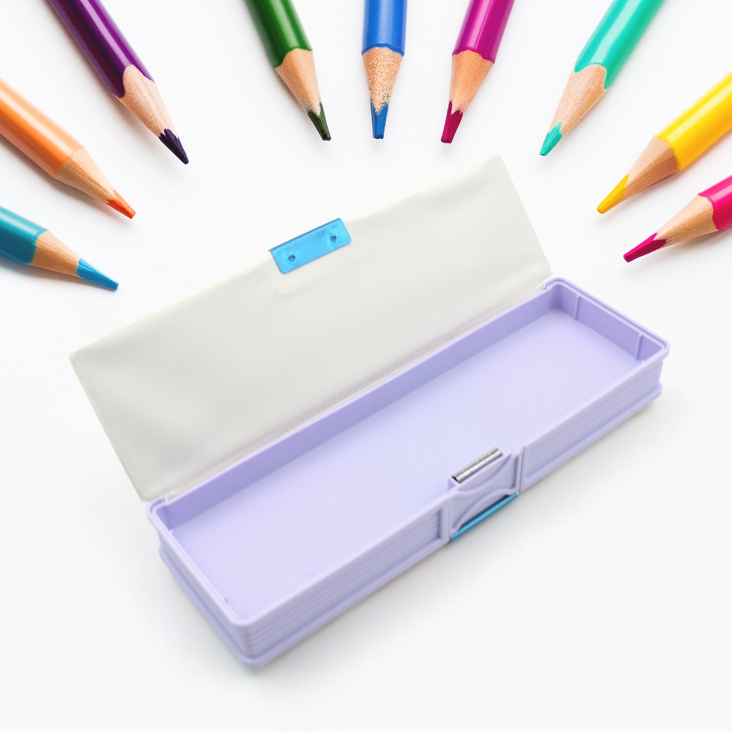 Multipurpose Compass Box Plastic Double Deck Pencil Case With 2 Compartments Supplies Utility Box Storage Organizer Pencil Box For School Cartoon Printed Pencil Case For Kids Birthday Gift For Girls  Boys - Happy Price - Image 3