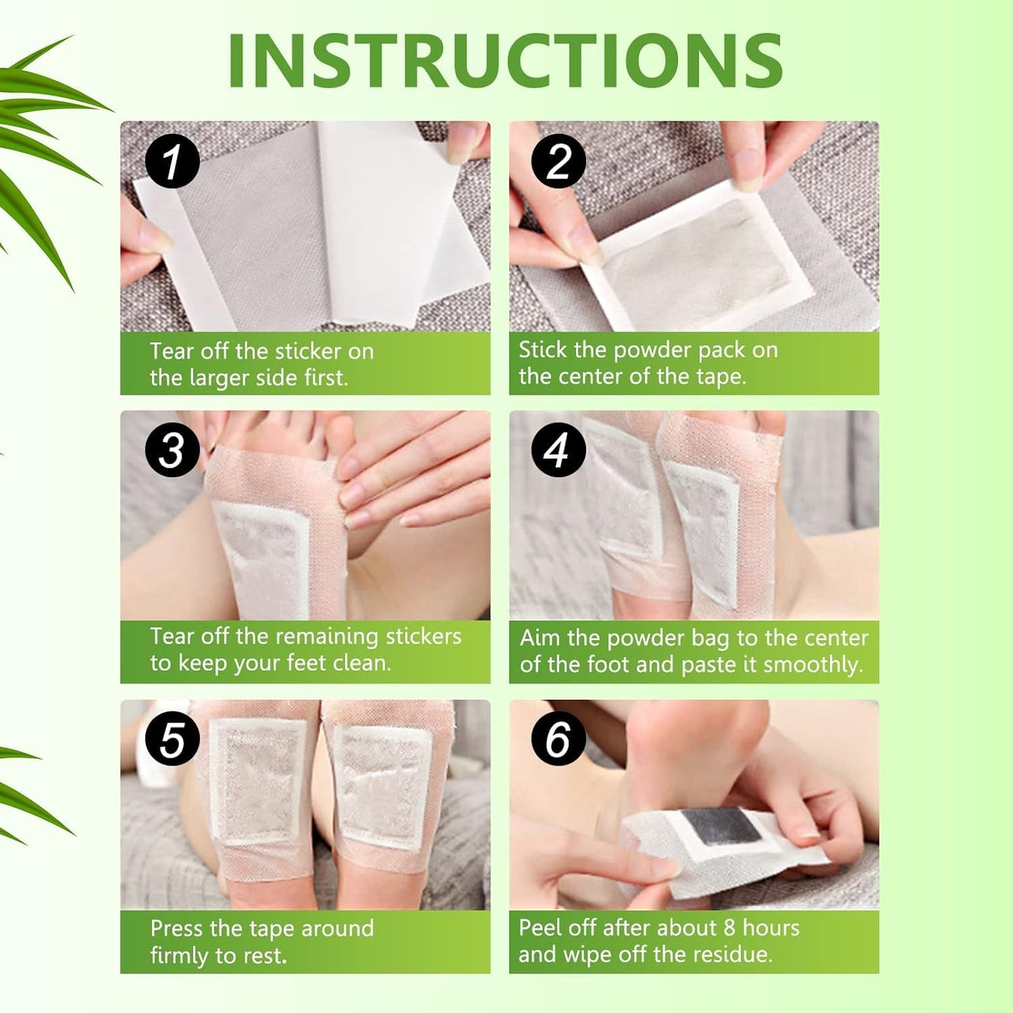 Ginger & Salt Detox Foot Pads - 10 Pcs - Happy Price - Image 5