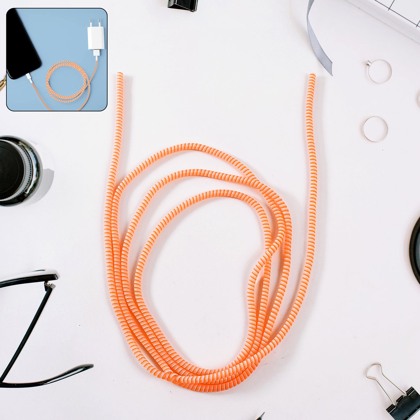 Flexible Spiral Cable Protector Sleeve (1 Pc) - Happy Price - Image 2