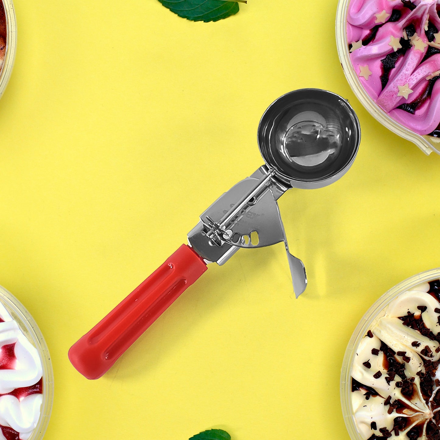 Apex Ice Cream Scoop  70 Ml Stainless Steel Head With Ergonomic Handle (1 Pc) - Happy Price - Image 2