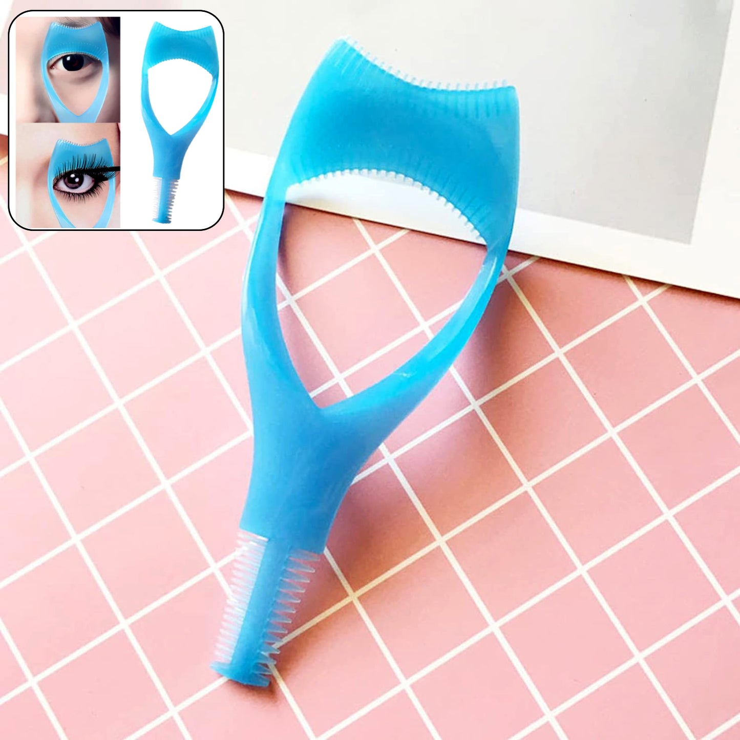 3 In 1 Plastic Makeup Cosmetic Eyelash Tool Lash Mascara Applicator Eyelashes Guide Eyelashes Brush Curler Comb Eye Makeup Tool Female Supply (1 Pc) - Happy Price - Image 6