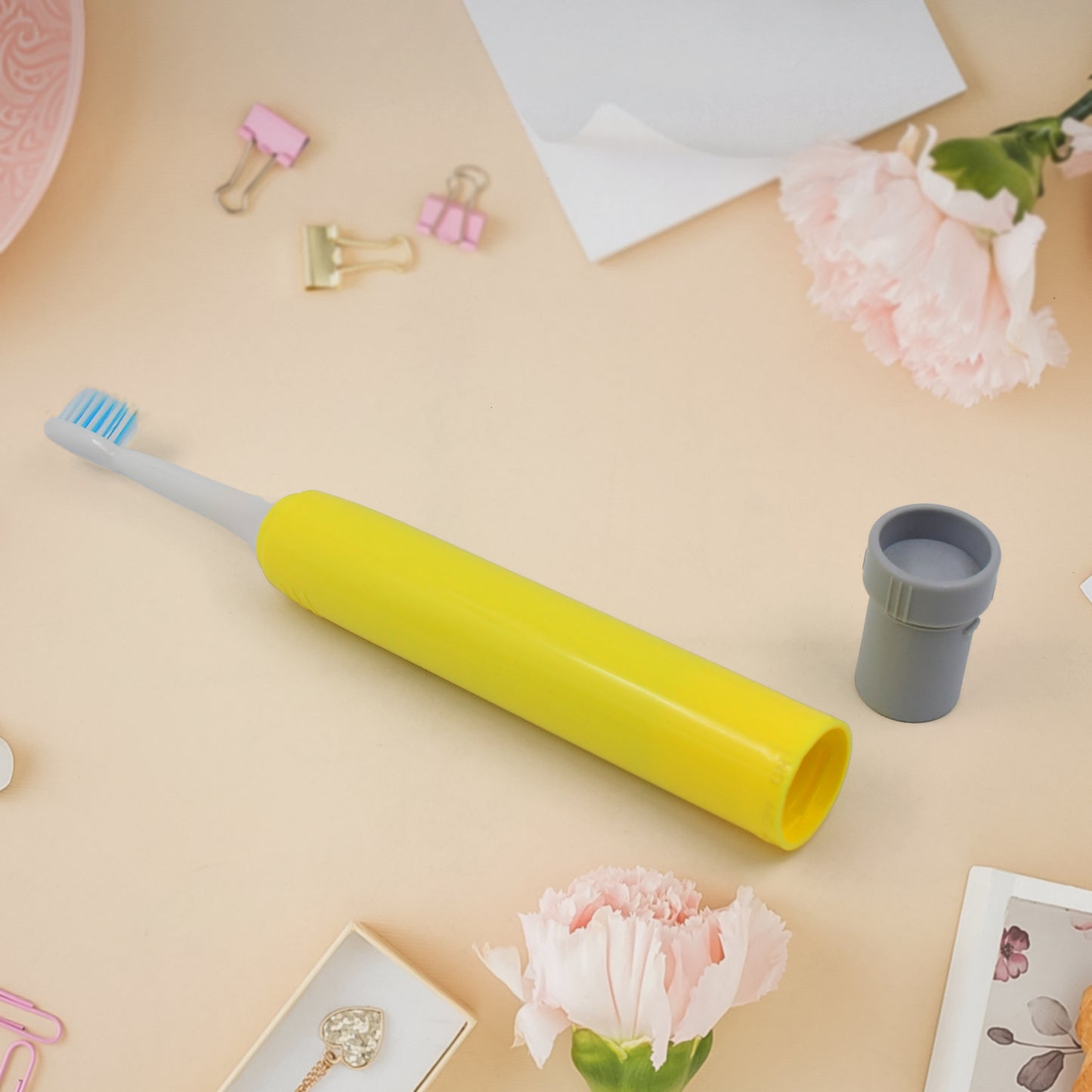 Adult Waterproof Electric Toothbrush 1 Head Battery Operated Toothbrush (1 Pc  Battery Not Included) - Happy Price - Image 2