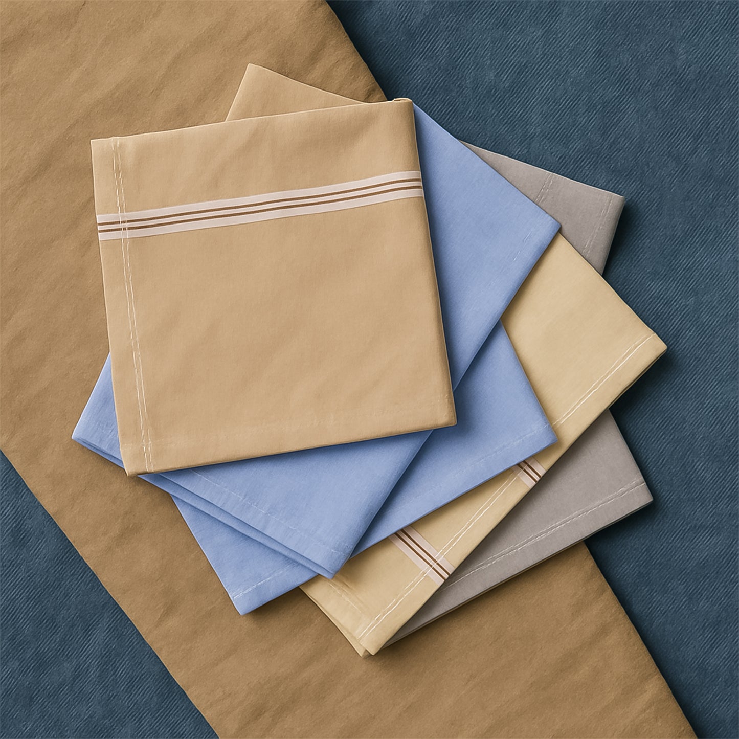 Premium Quality Soft Cotton Mens Handkerchief (40x40 Cm  1 Pc) - Happy Price - Image 7