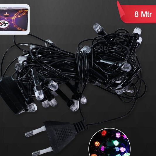 8 Meter Multicolor LED Fairy String Lights for Festive Decoration