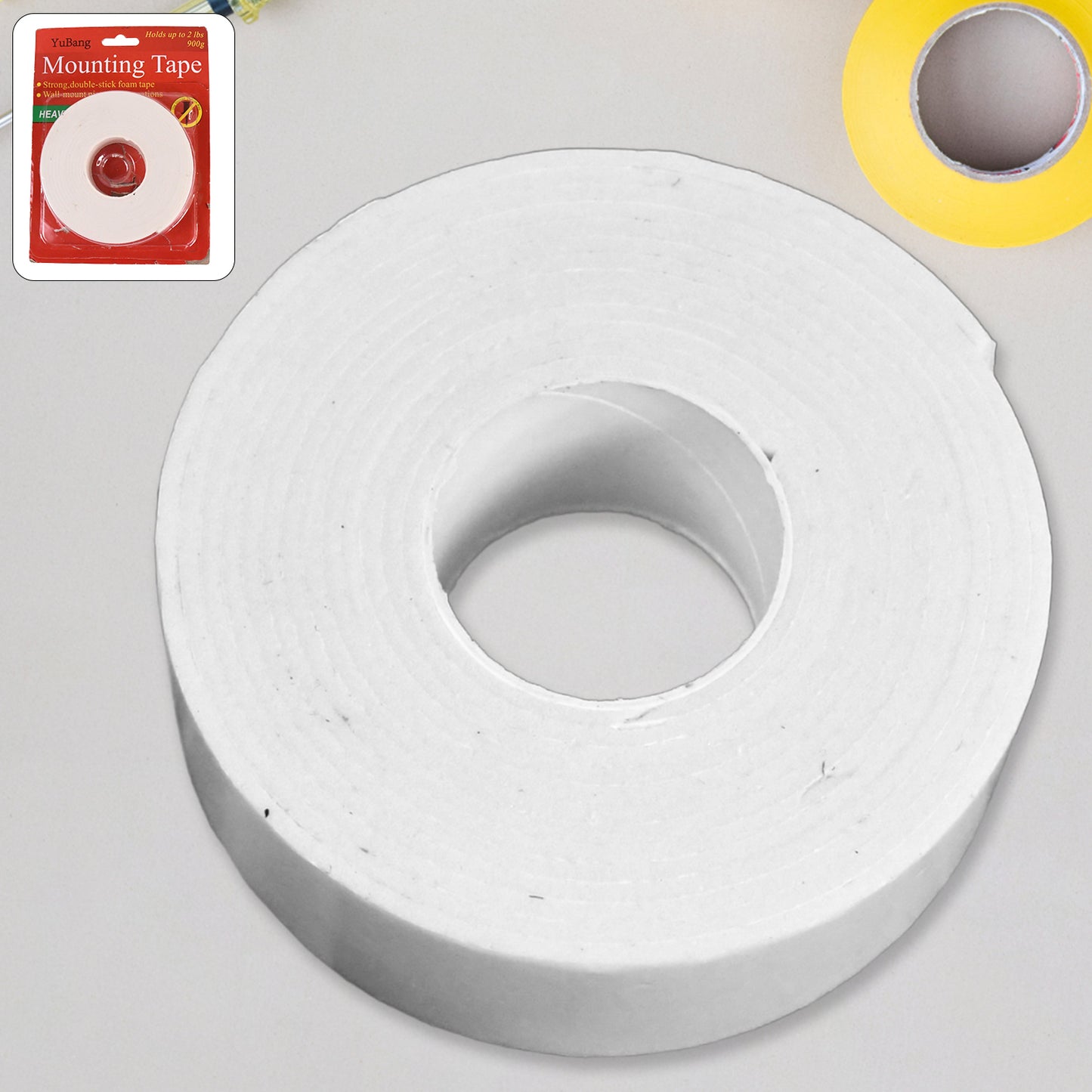 Medium Strong Double-Sided Foam Mounting Tape - 1 Pc